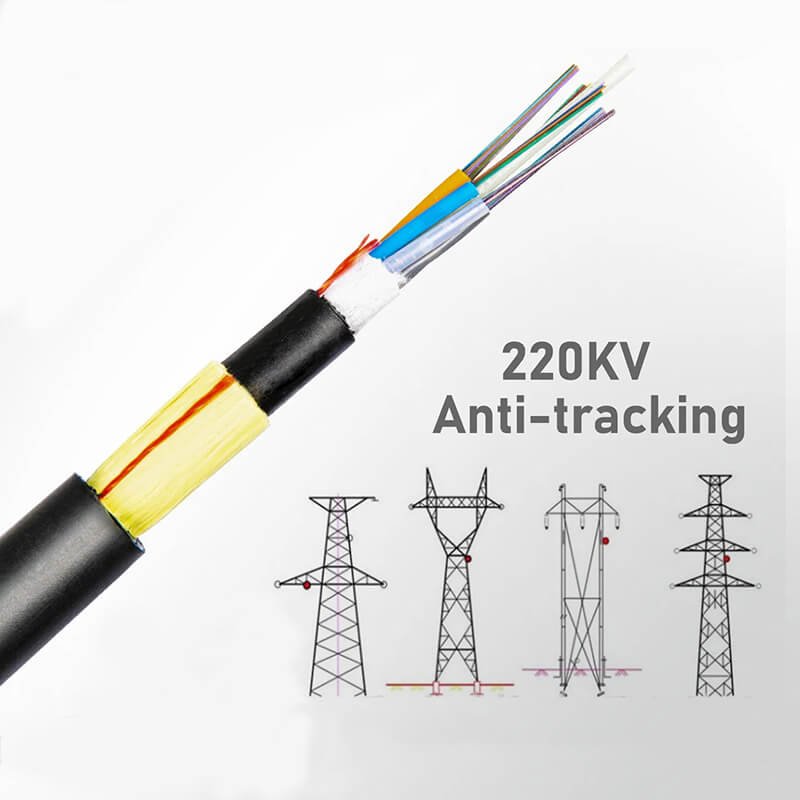 A 220KV Anti-Tracking Cable and line tower sketches