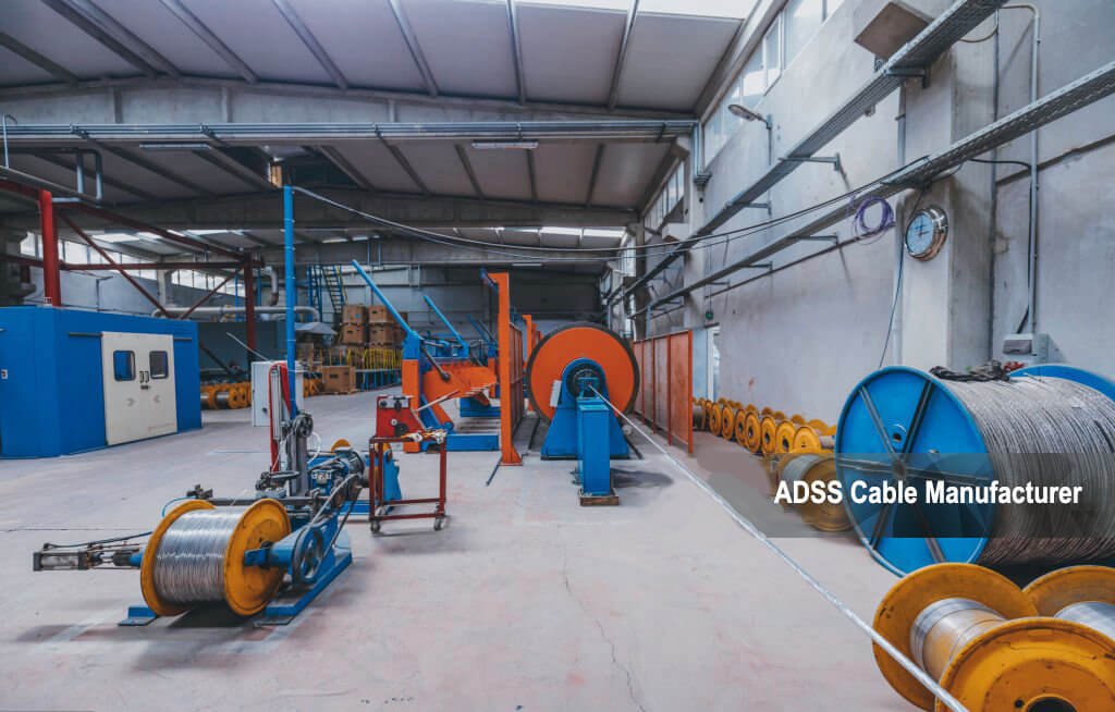 Abptel ADSS optical cable factory interior display