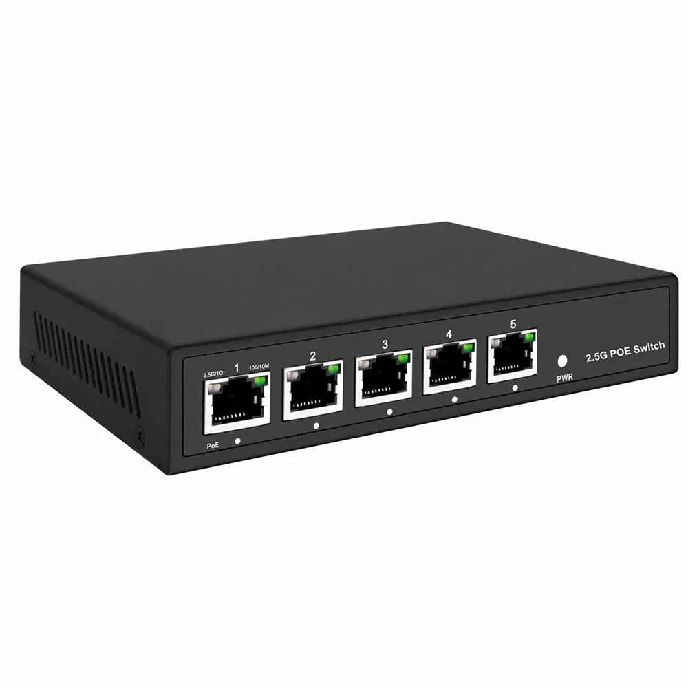 2.5gbe Multi Giga 5 Ports Poe Switch