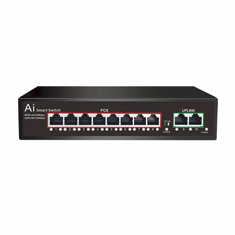 8ポートPoEスイッチ（1ギガビットアップリンク搭載、OEM/ODM対応）| ABPTEL光ファイバーソリューション
