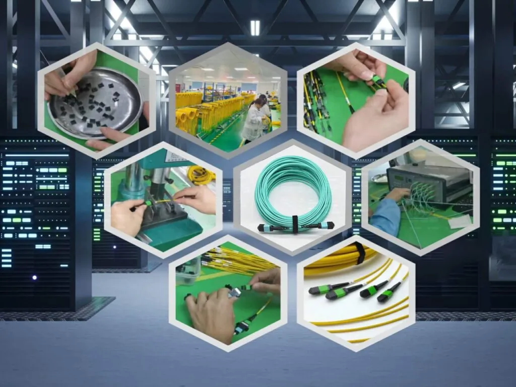 Panoramica del processo di produzione dei cavi in fibra ottica MPO/MTP