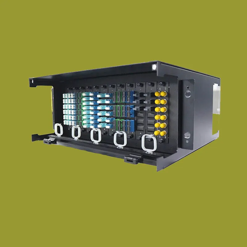 MPO fiber patch panel with modular connectors and adapters