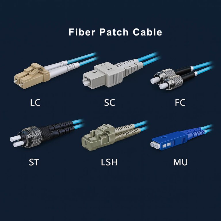Types of Fiber Patch Cables and Connectors
