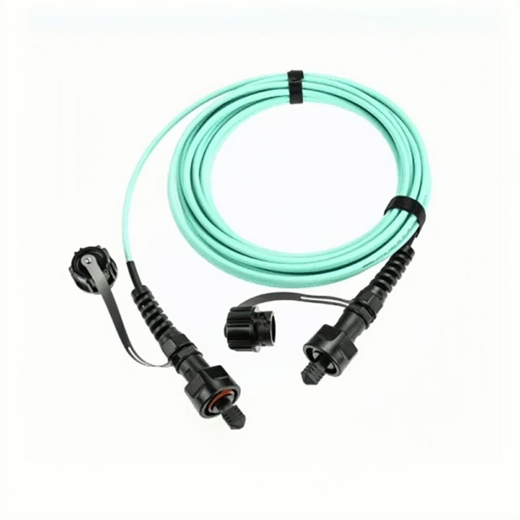 IP67 Outdoor 5.5mm Waterproof ODVA MPO/MTP Fiber Patch Cord