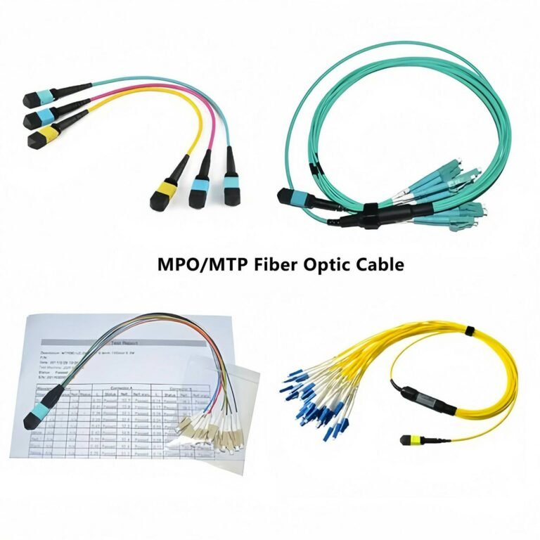MPO MTP Breakout Fanout Fiber Optic Cable Jumper Fiber Optic Patchcord