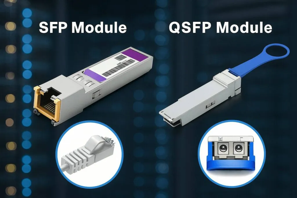 Comparaison des modules SFP et QSFP dans un environnement de centre de données