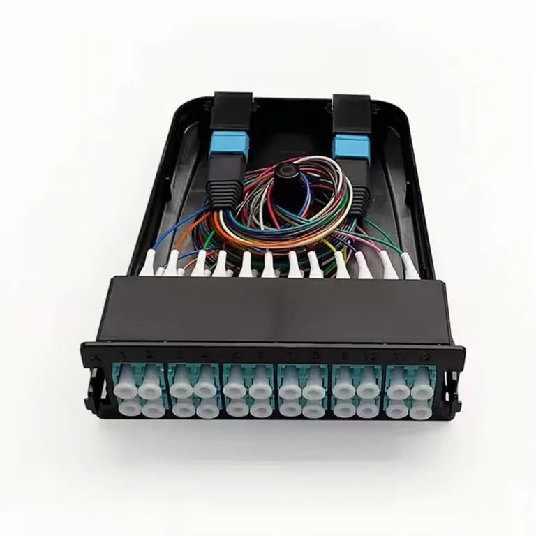 ABPTEL MTP MPO-LC Cassette, OM3 Multimode, 24 LC Duplex, LGX Type A (1)