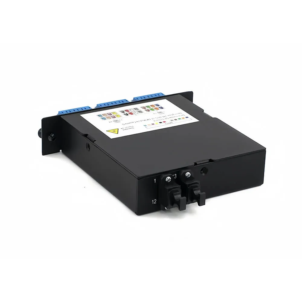 MTP/MPO-LC Cassette, OS2 Singlemode, 24 LC Duplex, LGX Footprint, Method A | ABPTEL