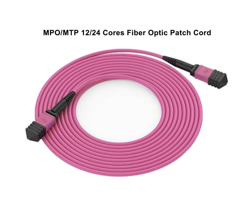 MPO MTP 12 24 Cores Fiber Optic Patch Cord