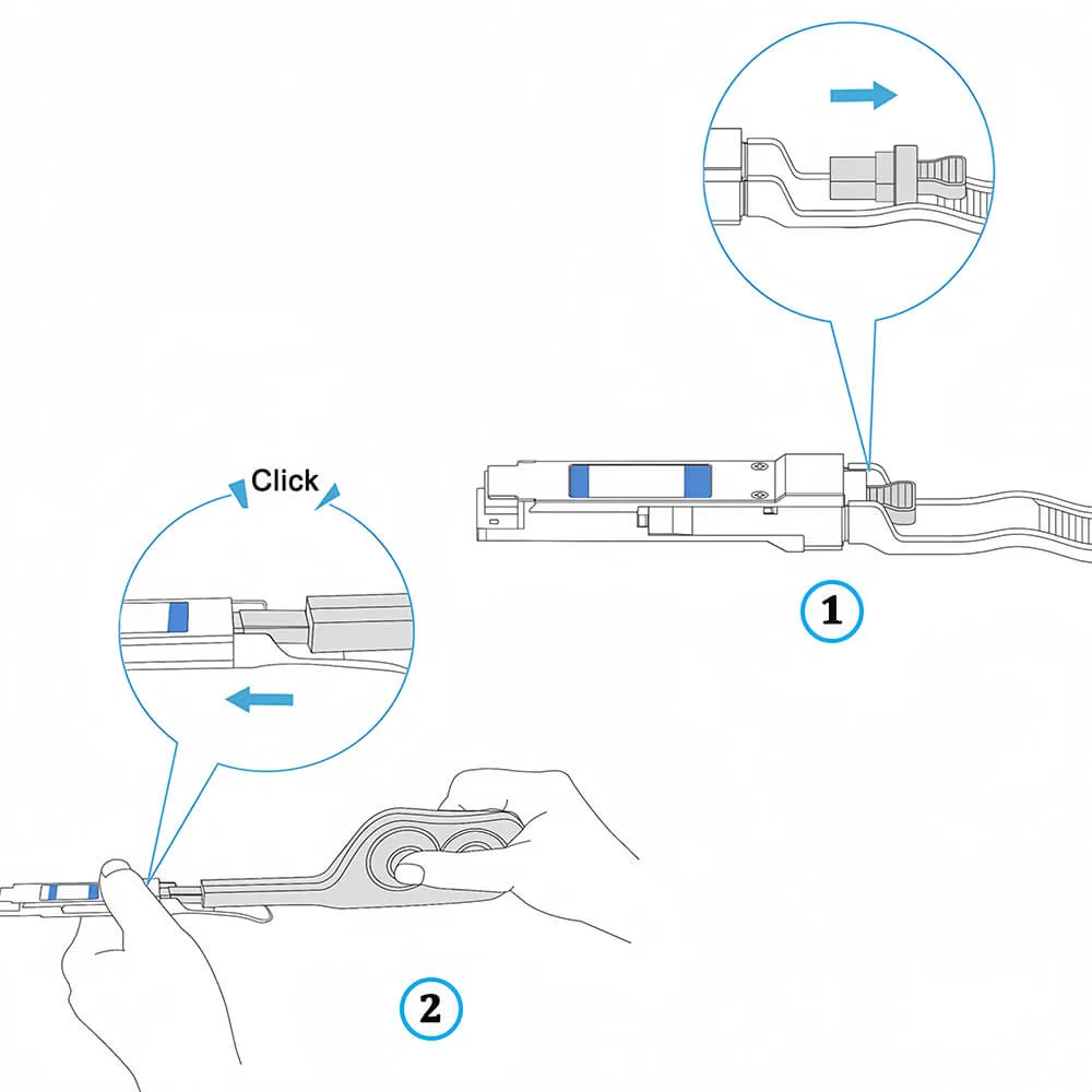 100G QSFP28 Transceivers SR4, LR4, ER4, CWDM4 Modules Schematic diagram