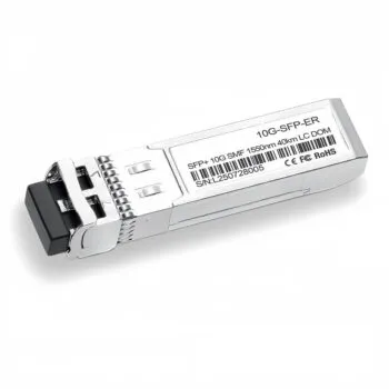 ABPTEL 10G-SFP-ER 10GBASE-ER SFP+ optical transceiver, 1550nm wavelength, 40km singlemode fiber, LC duplex connector, DOM monitoring, Cisco compatible
