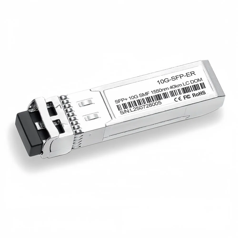 Transceptor óptico ABPTEL 10G-SFP-ER 10GBASE-ER SFP+, longitud de onda de 1550 nm, fibra monomodo de 40 km, conector LC dúplex, monitorización DOM, compatible con Cisco