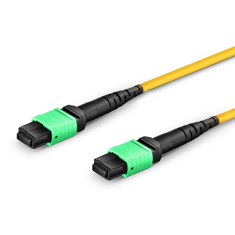 Jumper APC-APC MTP®-1 da 8 fibre da 12 m, OS2 monomodale, Plenum OFNP, giallo (1)