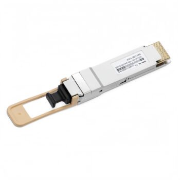 ABPTEL 400G QSFP-DD SR8 transceiver module with MPO-16 APC connector, 850nm VCSEL, 100m OM4 multimode fiber for data center and cloud networks.
