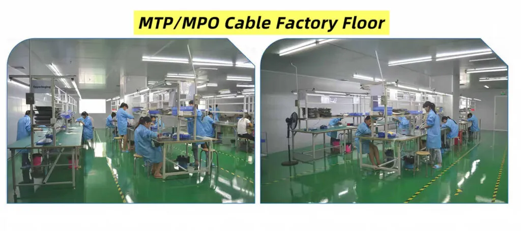 MTP/MPO Cable Factory Floor