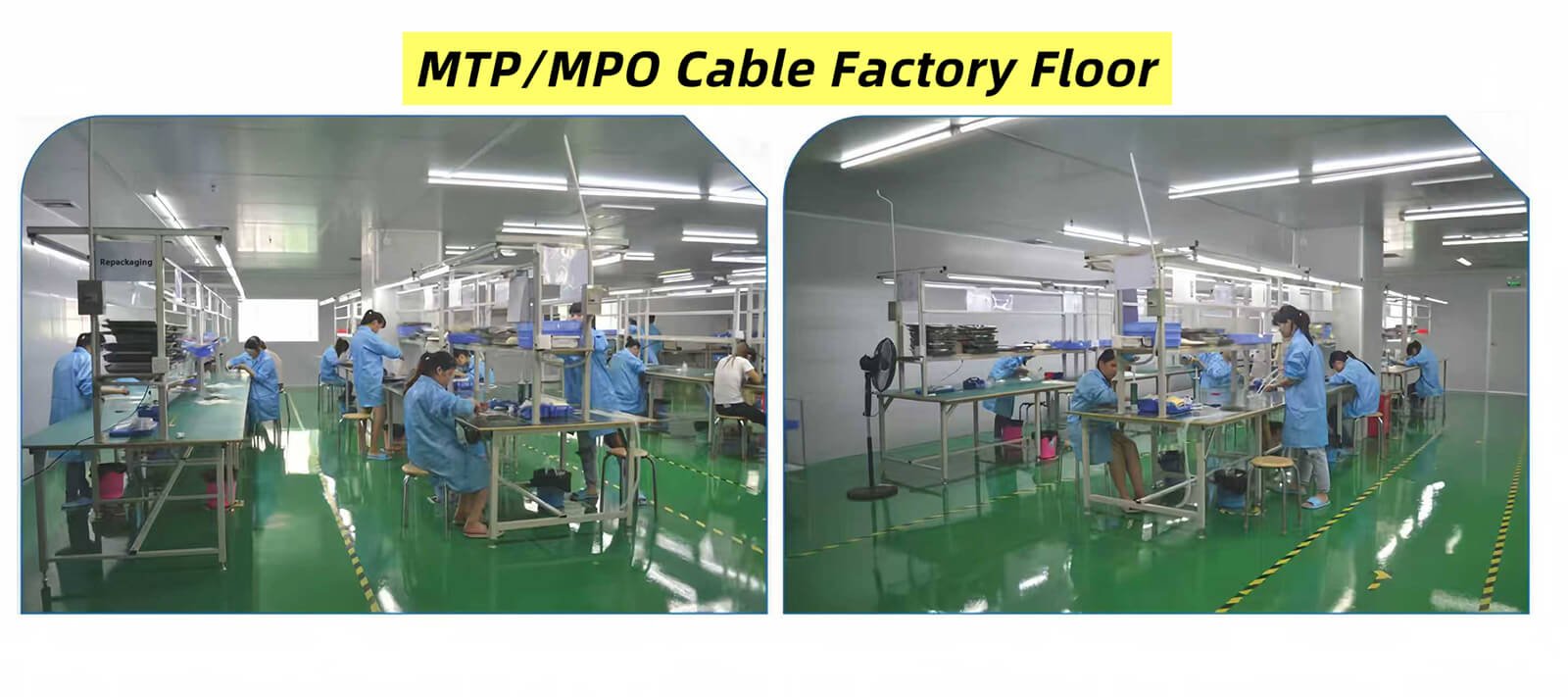 MTP/MPO Cable Factory Floor