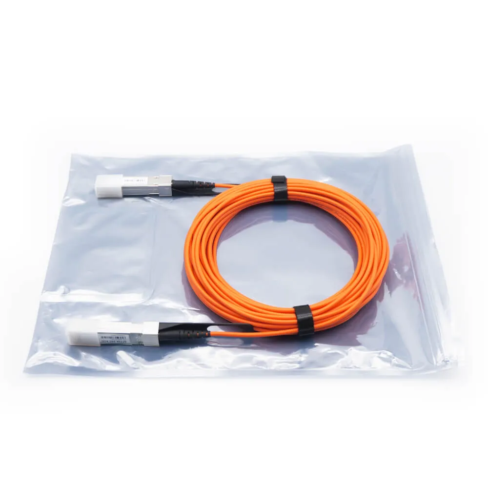 100G QSFP28 AOC cable for data center high-speed interconnection, ABPTEL active optical cable for low-latency 100G Ethernet connectivity