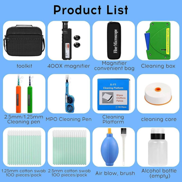 Fiber Optic Cleaner Pen and Microscope