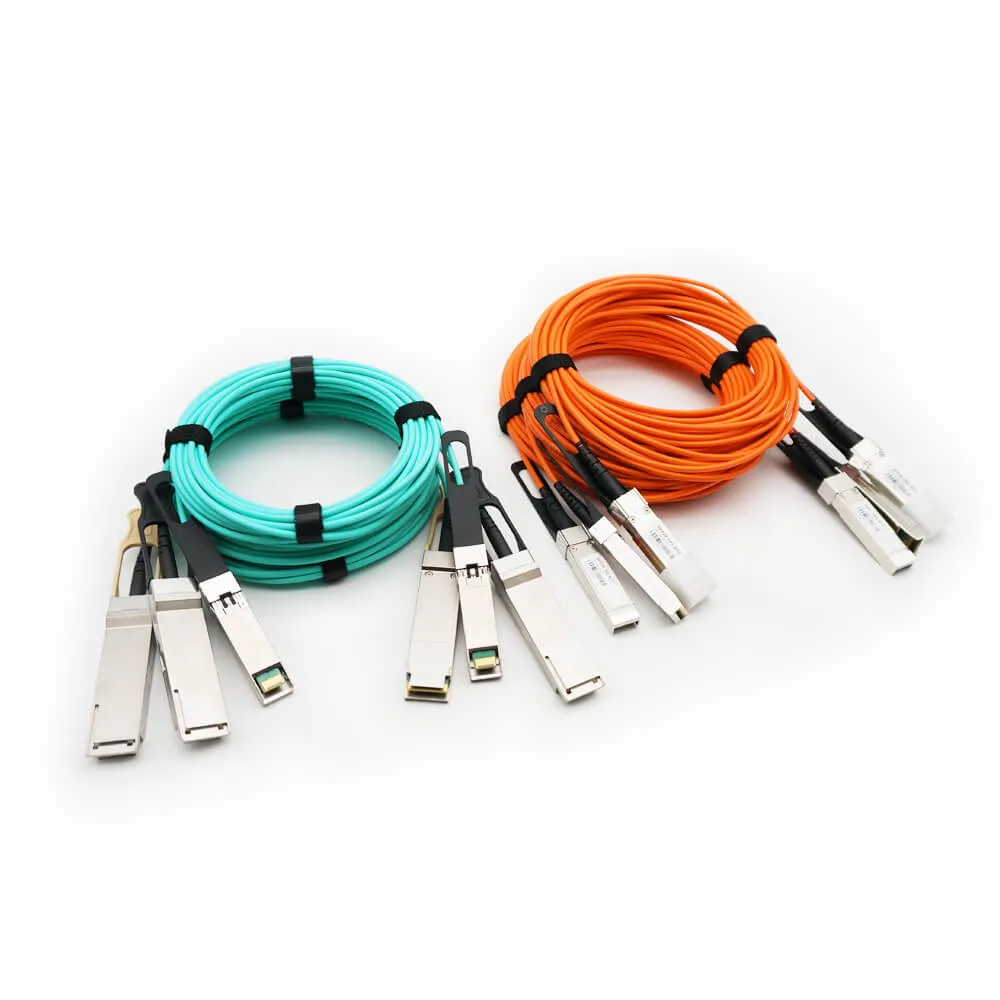 ABPTEL SFP+, SFP28, and QSFP28 AOC cables designed for high-speed interconnects in data centers and telecom networks