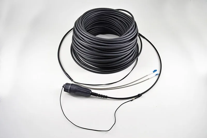 Outdoor FullAXS CPRI fiber patch cord supplied on reel for 5G FTTA base station and tower deployment