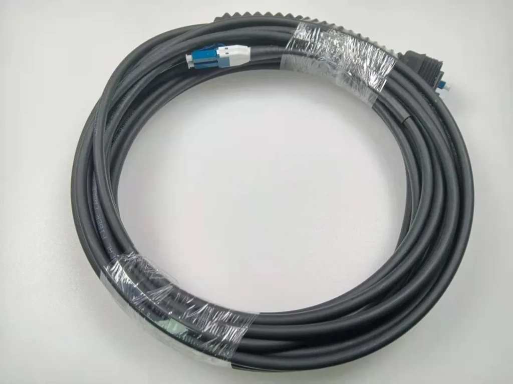 NSN compatible waterproof CPRI patch cord with LC uniboot connector for FTTA base station deployment