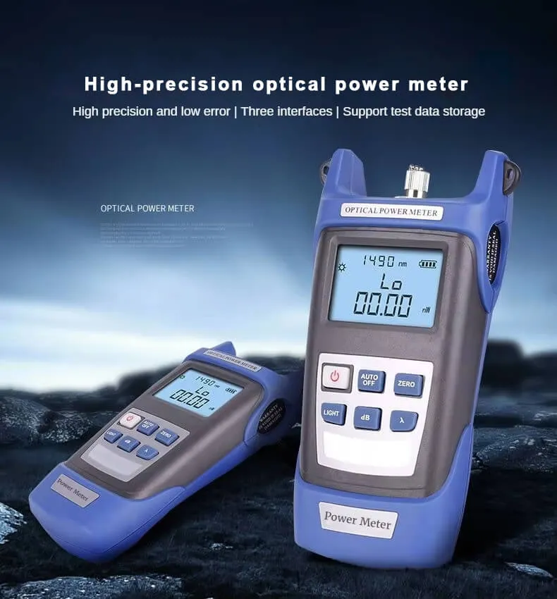 Kit de teste de fibra óptica profissional: Medidor de potência óptica (-70~+6dBm) + Visual F... | ABPTEL