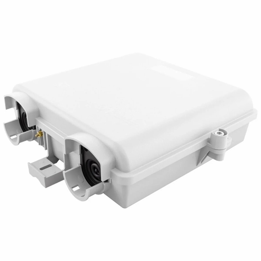 LGX Option – Outdoor Fiber NID Box with LGX Mounting Space Outdoor fiber NID box with LGX option showing mounting space for LGX cassette or adapter panel for modular FTTH distribution