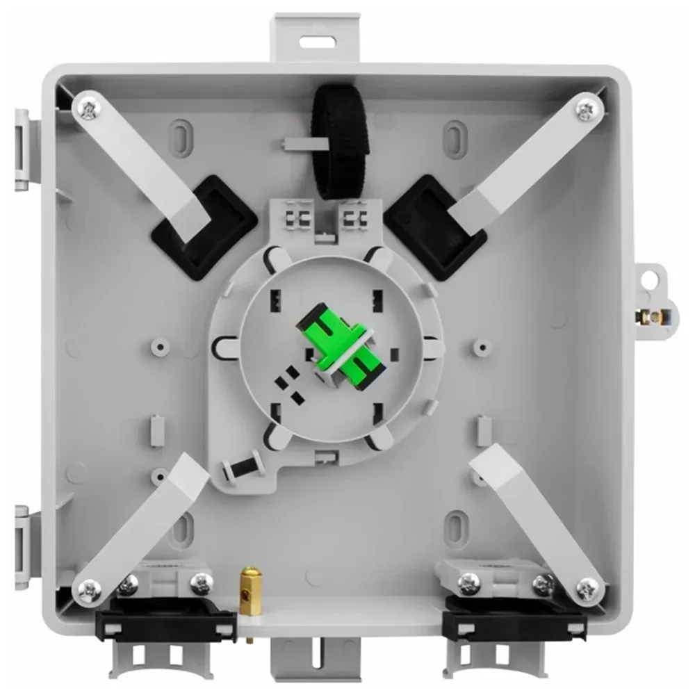 Universelles Demarkationsgehäuse für Glasfaser-Außeninstallationen mit wetterfestem Gehäuse gemäß Schutzart IP65 für FTTH- und FTTx-Netze