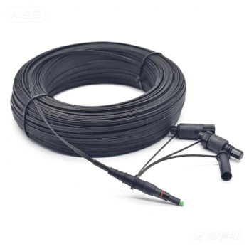 Universal 3-in-1 IP68 waterproof pre-connectorized drop cable assembly compatible with Huawei, Corning OptiTap and Furukawa hardened interfaces for FTTH