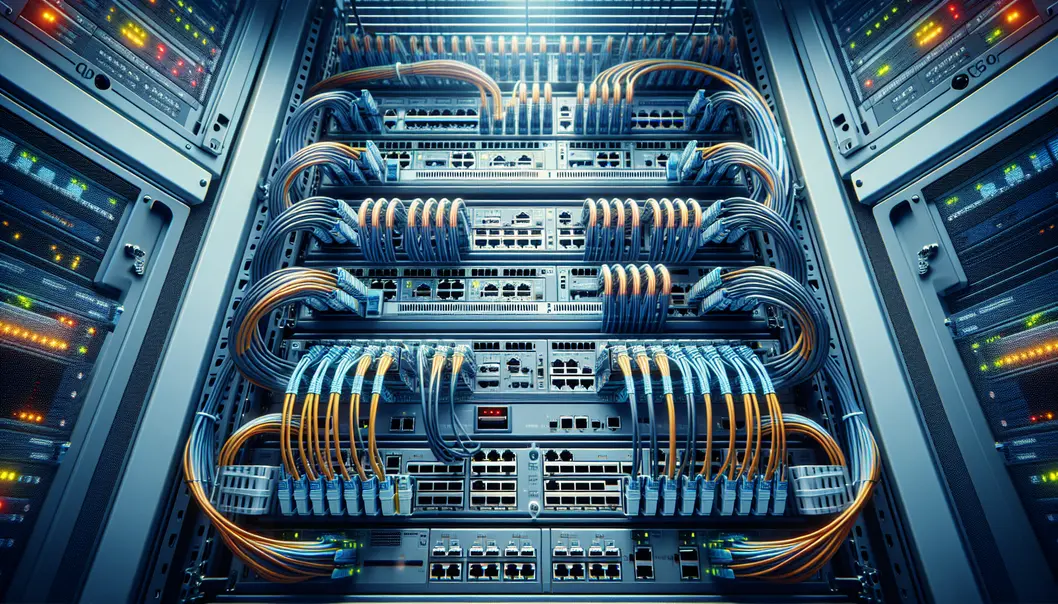 Engineers working with 800G transceivers at a cutting-edge data center.
