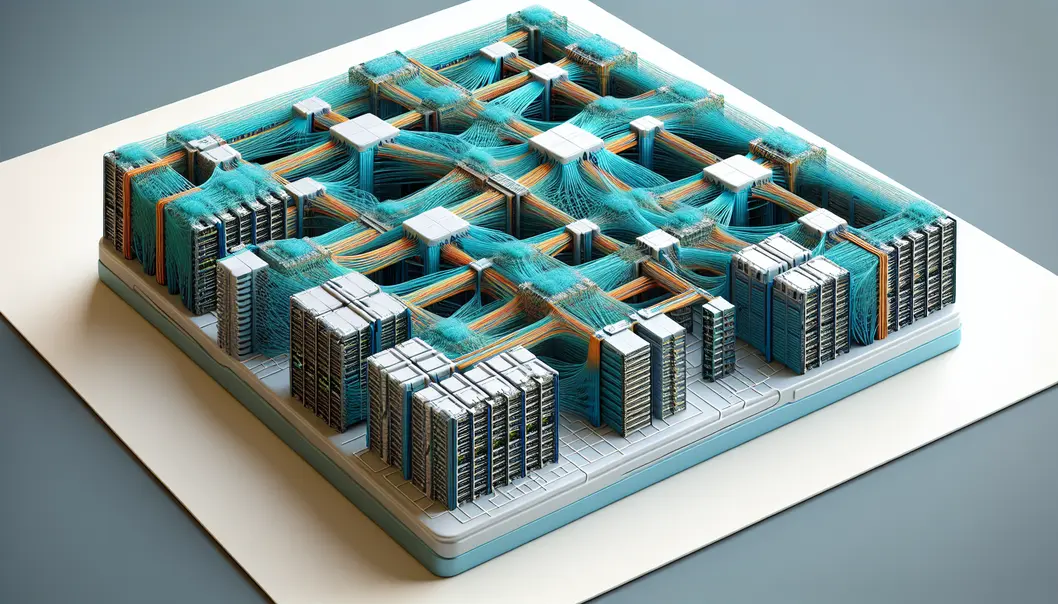 Engineers working with 800G transceivers at a cutting-edge data center.