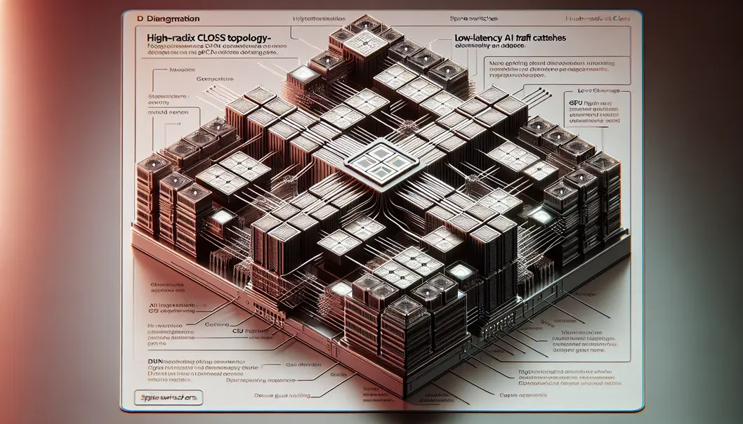An illustration of next-gen optical modules based on evolving standards driving AI connectivity.