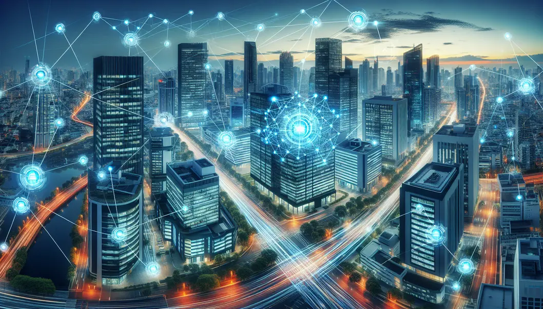 An illustration of next-gen optical modules based on evolving standards driving AI connectivity.