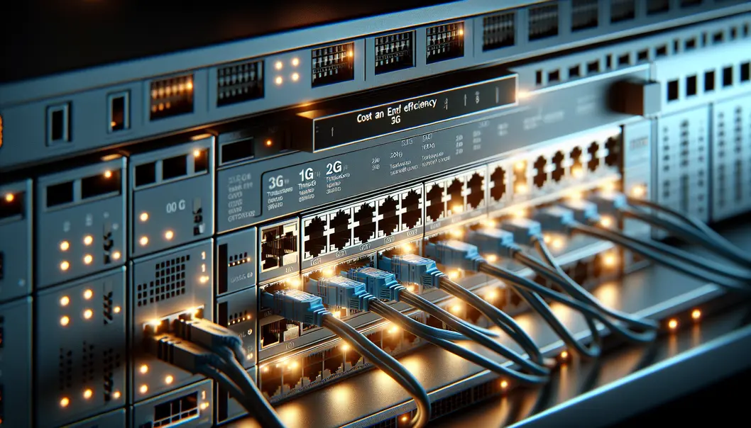 Server racks detailing the comparison of costs for 10G and 25G transceivers in a data center environment.
