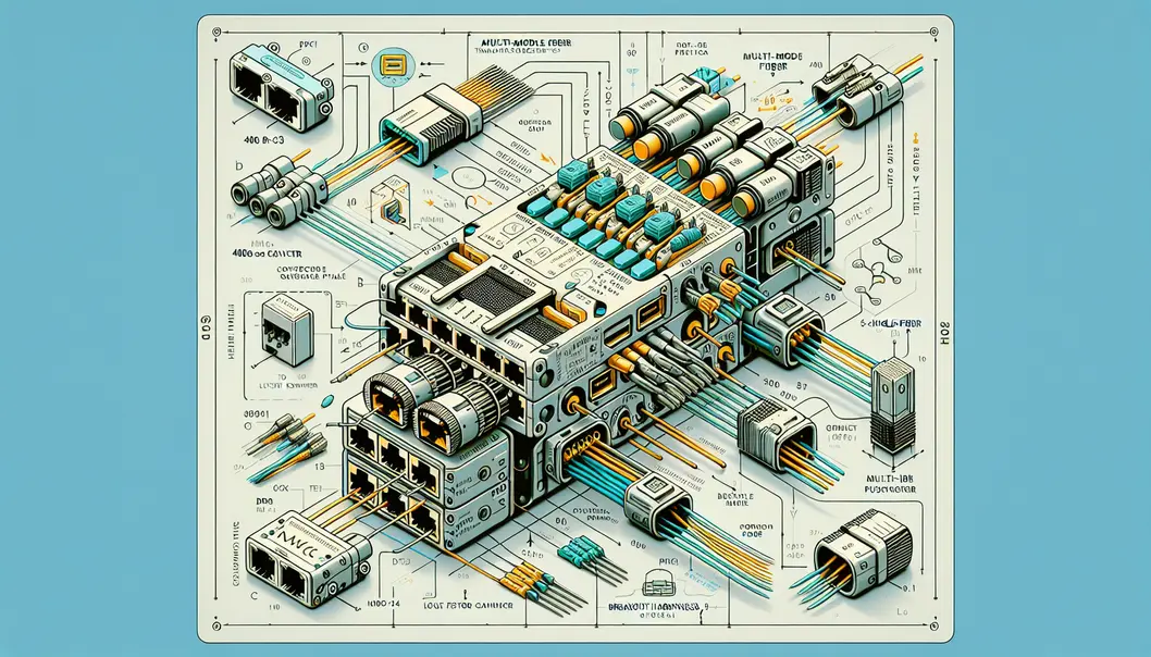 Visual comparison of 400G transceiver form factors and related Ethernet standards.