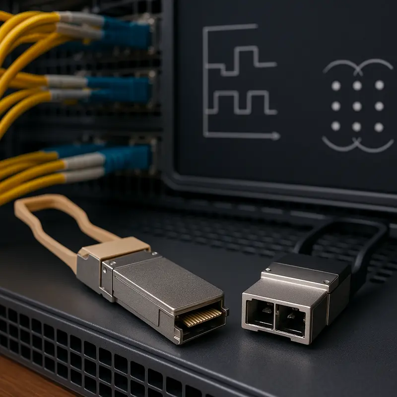 Physical-layer standards such as PAM4 and coherent modulation dictate reach and efficiency in 400G and 800G optics.