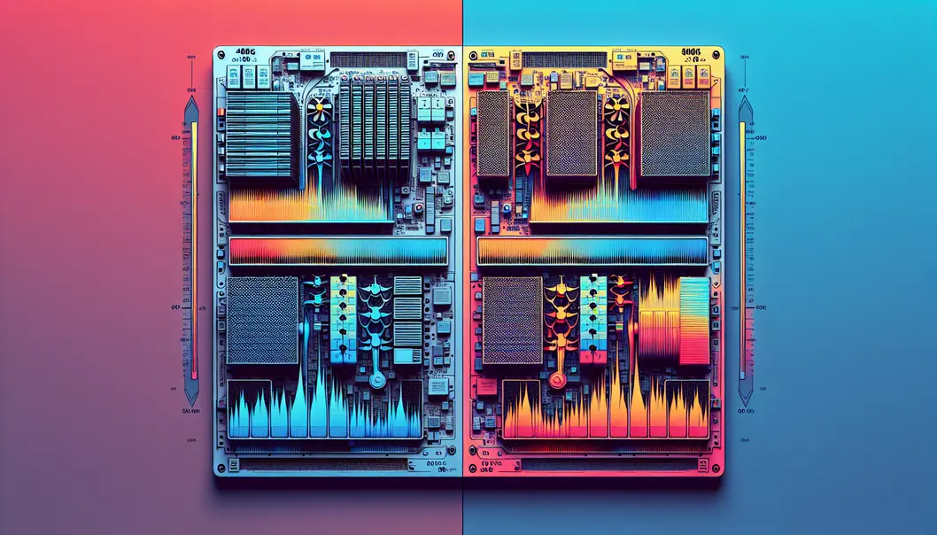 A diagram comparing 400G and 800G technical features for AI cluster networks.