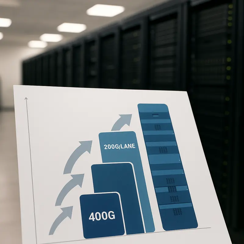 Physical-layer standards such as PAM4 and coherent modulation dictate reach and efficiency in 400G and 800G optics.