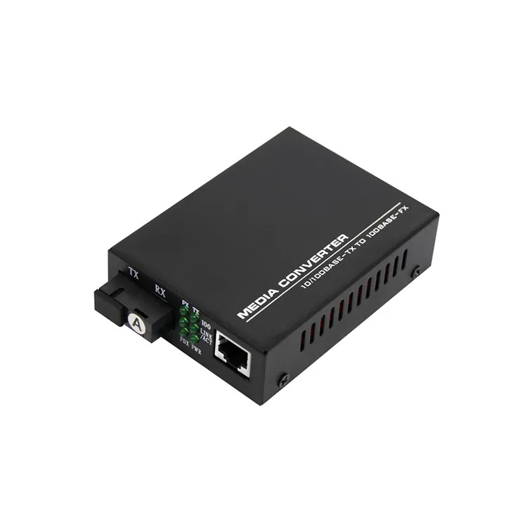 Conversor de mídia de fibra óptica com porta SFP Gigabit Ethernet 10/100/1000M | Fibra ... | ABPTEL