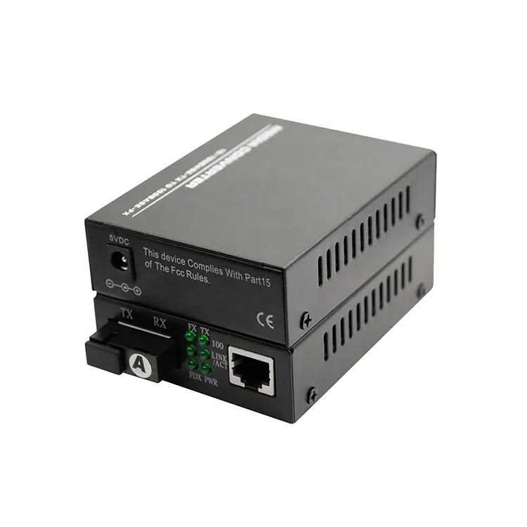Conversor de mídia de fibra óptica com porta SFP Gigabit Ethernet 10/100/1000M | Fibra ... | ABPTEL