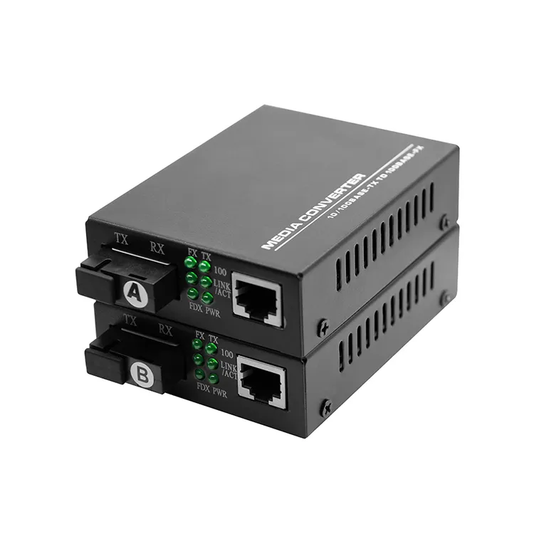 Conversor de mídia de fibra óptica com porta SFP Gigabit Ethernet 10/100/1000M | Fibra ... | ABPTEL