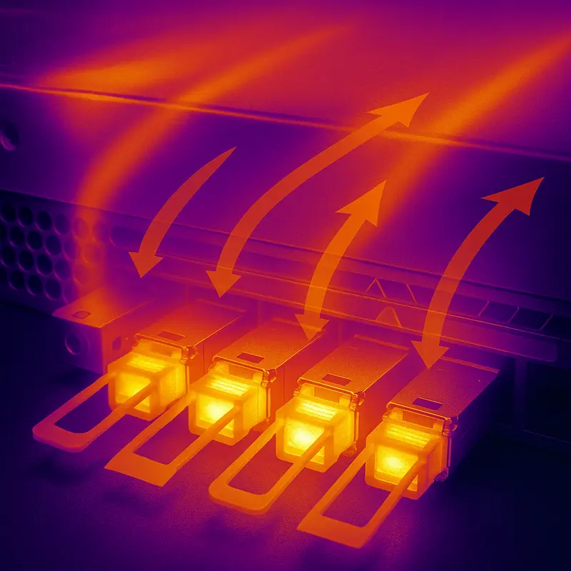 Highlighting QSFP-DD and OSFP modules, emphasizing form factor challenges and platform compatibility.